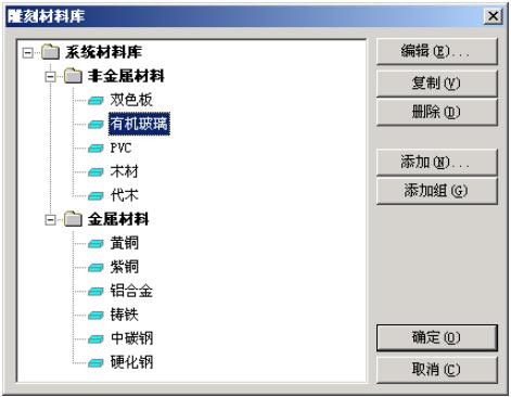 材料库的修改与编辑